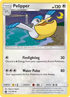 Pelipper Uncommon card from Celestial Storm