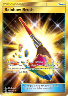 Rainbow Brush Rare Secret card from Celestial Storm