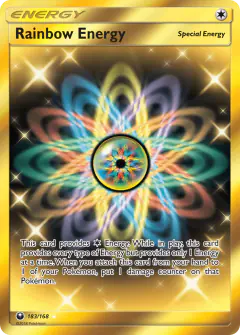 Rainbow Energy Rare Secret card from Celestial Storm
