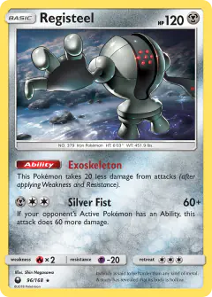 Registeel Rare card from Celestial Storm