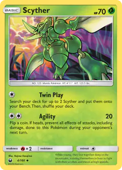 Scyther Uncommon card from Celestial Storm