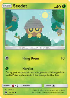 Seedot Common card from Celestial Storm