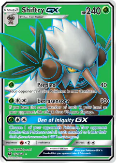 Shiftry-GX Rare Ultra card from Celestial Storm