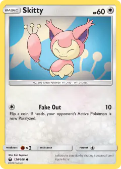 Skitty Common card from Celestial Storm