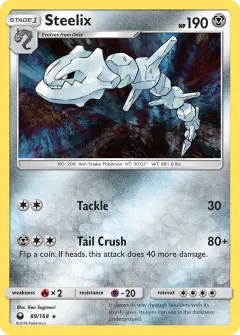 Steelix Rare Holo card from Celestial Storm