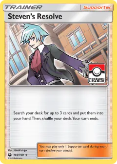 Steven's Resolve Rare Holo card from Celestial Storm