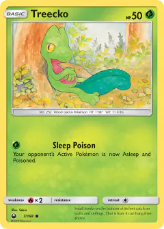 Treecko Common card from Celestial Storm