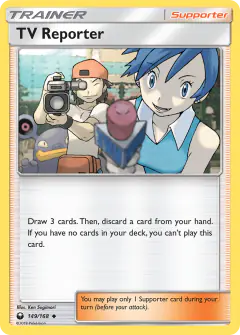TV Reporter Uncommon card from Celestial Storm