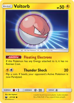 Voltorb Common card from Celestial Storm