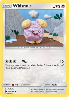 Whismur Common card from Celestial Storm