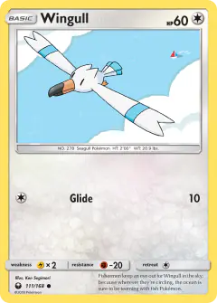 Wingull Common card from Celestial Storm