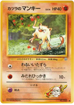 Blaine's Mankey Common card from Challenge from the Darkness