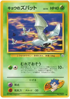 Koga's Zubat Common card from Challenge from the Darkness