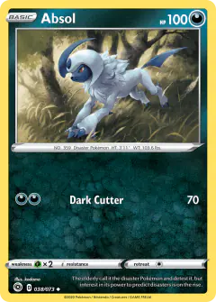Absol Uncommon card from Champion's Path