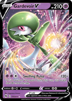 Gardevoir V Rare Holo V card from Champion's Path