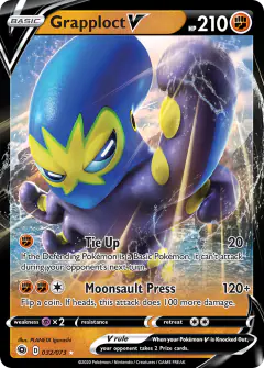 Grapploct V Rare Holo V card from Champion's Path