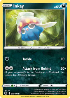 Inkay Common card from Champion's Path