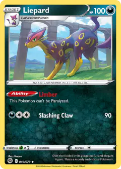 Liepard Uncommon card from Champion's Path