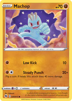 Machop Common card from Champion's Path