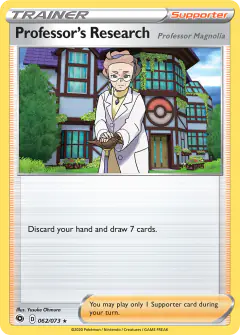 Professor's Research (Professor Magnolia) Rare Holo card from Champion's Path