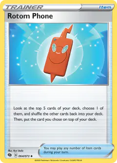 Rotom Phone Uncommon card from Champion's Path