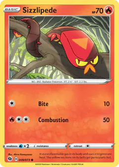 Sizzlipede Common card from Champion's Path