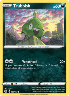 Trubbish Common card from Champion's Path