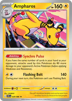 Ampharos Rare card from Chaos Rising