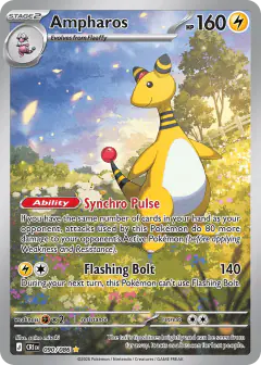 Ampharos Illustration Rare card from Chaos Rising