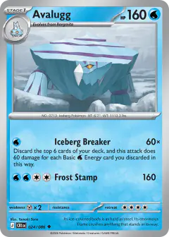 Avalugg Uncommon card from Chaos Rising