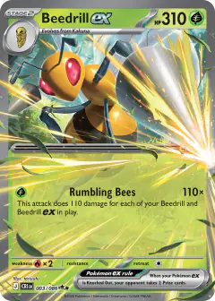 Beedrill ex Double Rare card from Chaos Rising