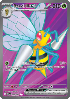 Beedrill ex Ultra Rare card from Chaos Rising