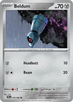 Beldum Common card from Chaos Rising
