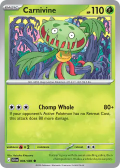 Carnivine Common card from Chaos Rising