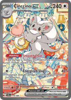 Cinccino ex Special Illustration Rare card from Chaos Rising