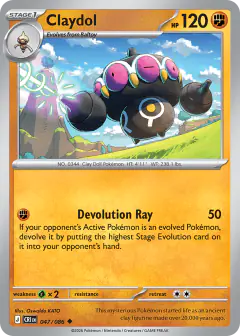 Claydol Uncommon card from Chaos Rising