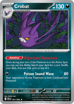 Crobat Rare card from Chaos Rising