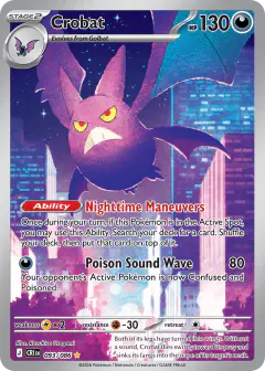 Crobat Illustration Rare card from Chaos Rising