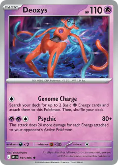 Deoxys Uncommon card from Chaos Rising