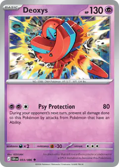 Deoxys Uncommon card from Chaos Rising