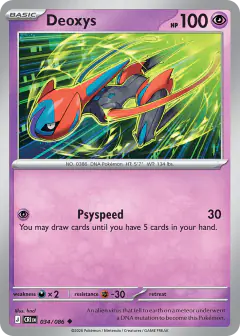 Deoxys Uncommon card from Chaos Rising