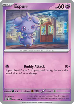 Espurr Common card from Chaos Rising