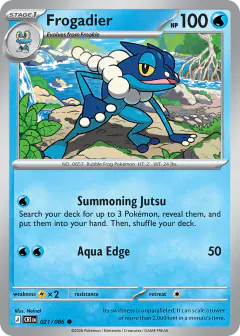 Frogadier Common card from Chaos Rising