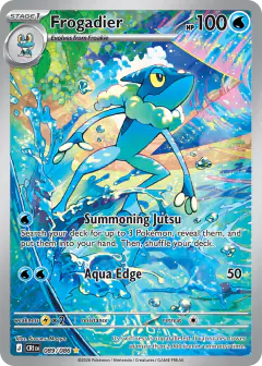 Frogadier Illustration Rare card from Chaos Rising