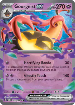 Gourgeist ex Double Rare card from Chaos Rising