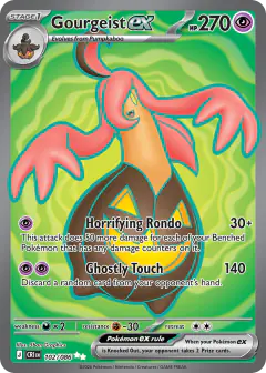 Gourgeist ex Ultra Rare card from Chaos Rising
