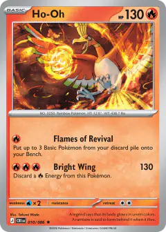 Ho-Oh Rare card from Chaos Rising