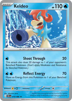 Keldeo Rare card from Chaos Rising
