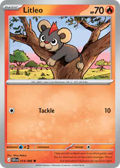 Litleo Common card from Chaos Rising