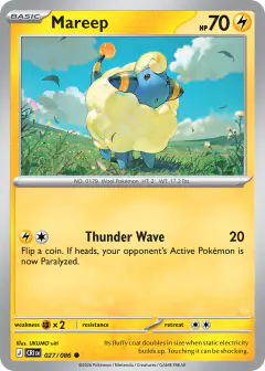 Mareep Common card from Chaos Rising